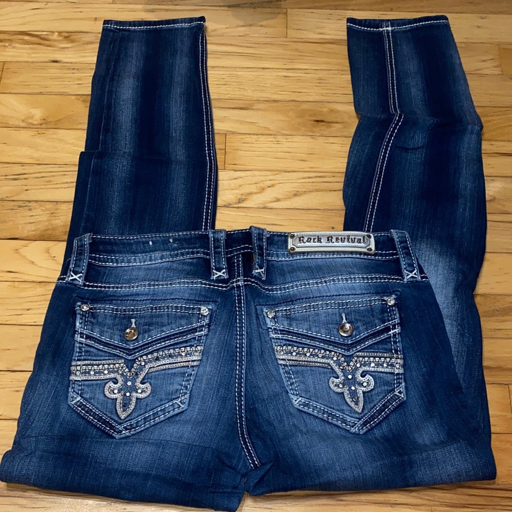 Rock Revival Women's Dark Blue Boot Cut Jeans